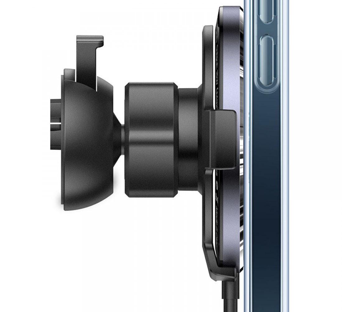 Тримач-безпровідна зарядка для телефону в машину Usams US-CD164 Ultra-Slim Чорний (CD164DZ01) - фото 3