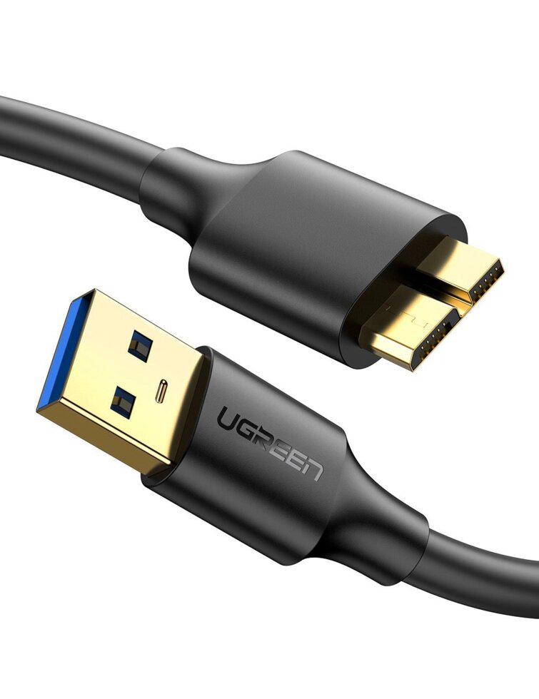 Кабель UGREEN US130 USB AM to Micro USB 0,25 м Black (10365)