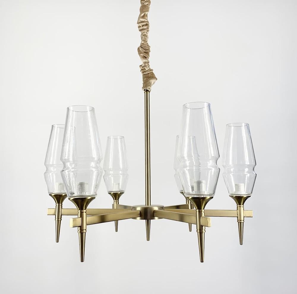 Підвісна люстра Lita із 6 видовженими плафонами (AT 22) - фото 4