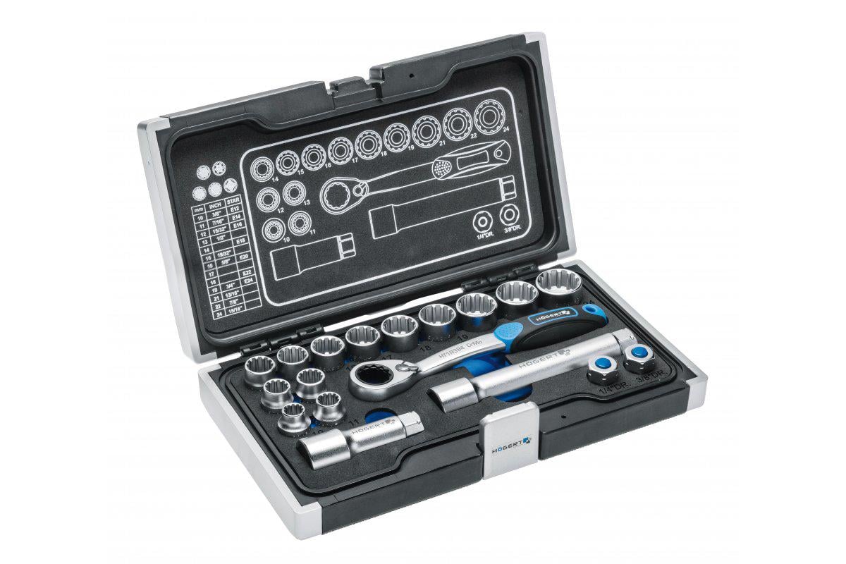 Инструменты HOEGERT набор 18 шт. (HT1R478)