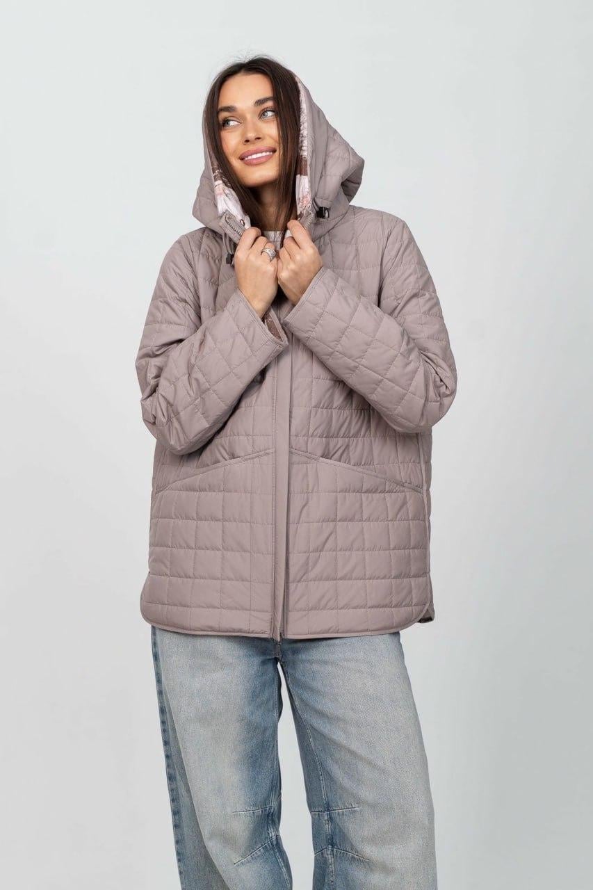 Куртка жіноча двостороння р. 48 Капучино (33242912)