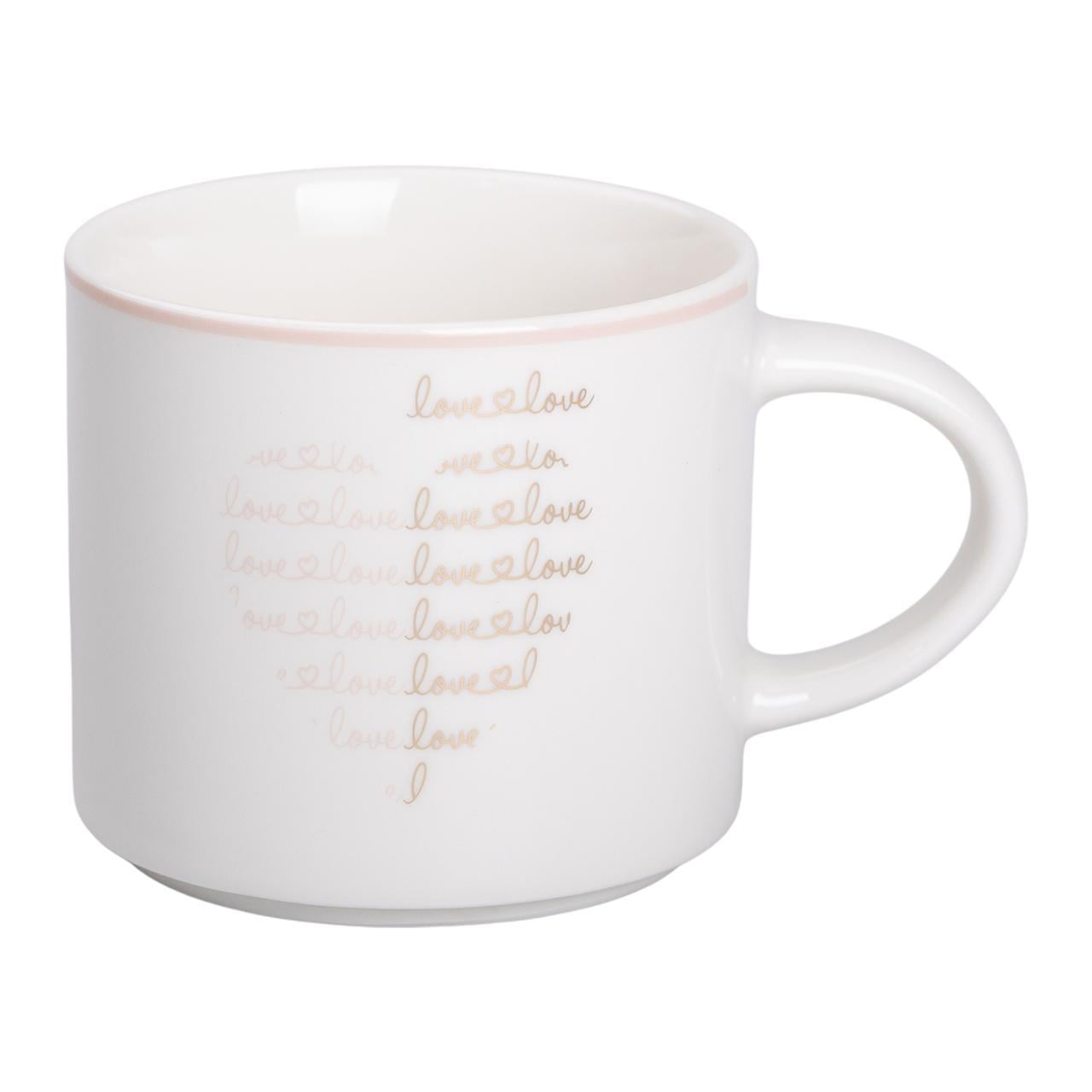 Кружка фарфоровая для кофе и чая 350 мл Белый (RX-N240126W) Кружка фарфоровая для кофе и чая 350 мл Белый (RX-N240126W)