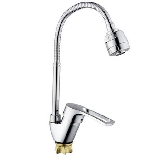 Смеситель для кухни Champion Yub 011-135 Nut Reflector MI6385 с гибким изливом Хром (237701)