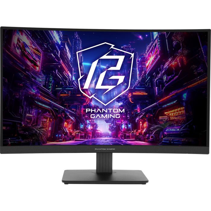 Монитор игровой изогнутый ASRock Phantom Gaming PG27QRT1B Black (35386518)