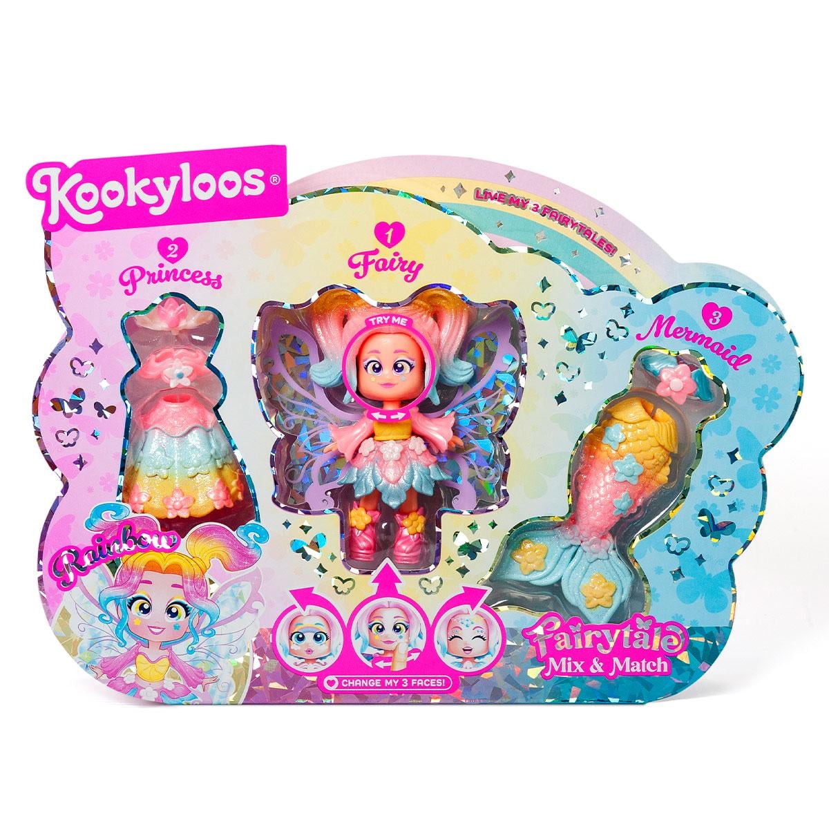 Игровой набор с куклой Kookyloos Рейнбоу (AA12346266)