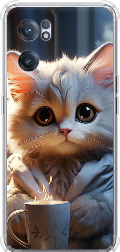 Чехол на OnePlus Nord CE 2 White cat (5646sp-2589-42517)
