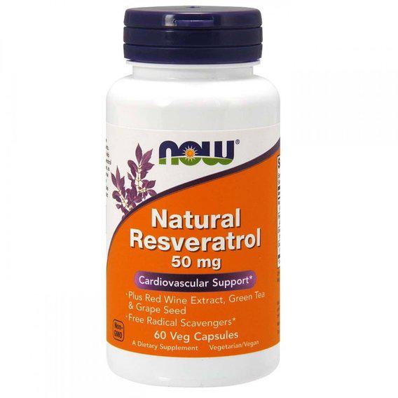 Ресвератрол NOW Foods Resveratrol 50 мг 60 Veg Caps