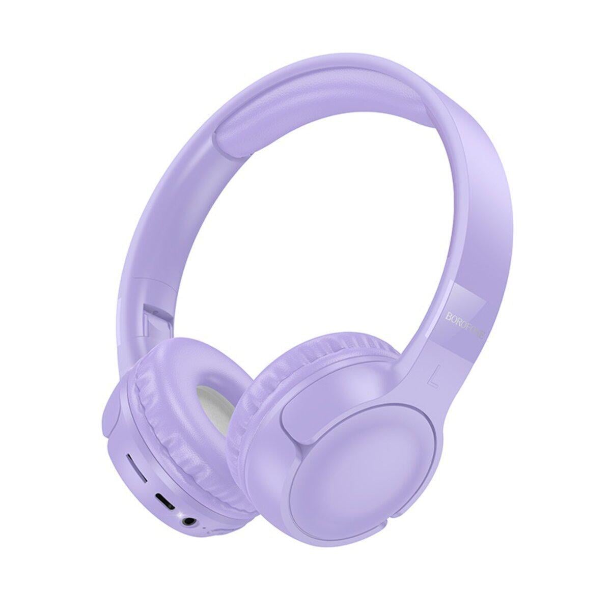 Наушники беспроводные Borofone BO32 Show BT5.4 Headphones 200 mAh Purple (6941991118746)