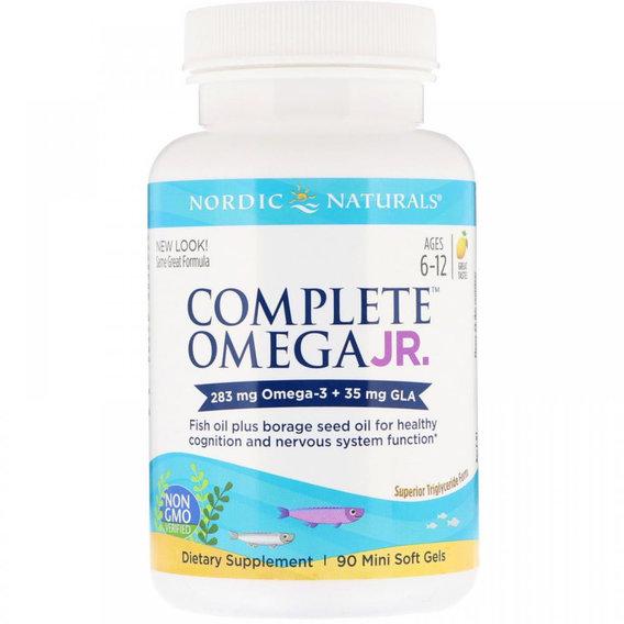 Омега 3-6-9 Nordic Naturals Complete Omega Junior 283 мг 90 Mini Soft Gels Lemon