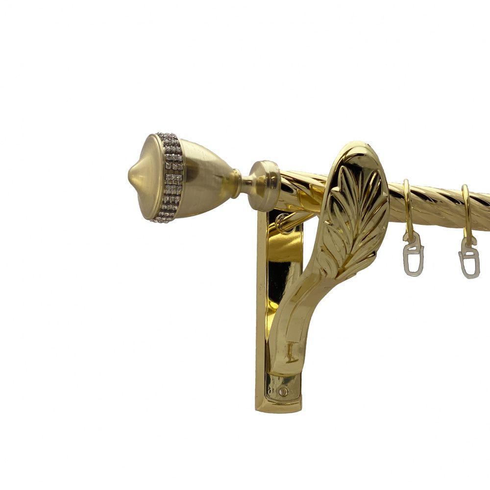 Карниз Orvit Этерния однорядный скрученный 25 мм 300 см Золотой (00-00010770)