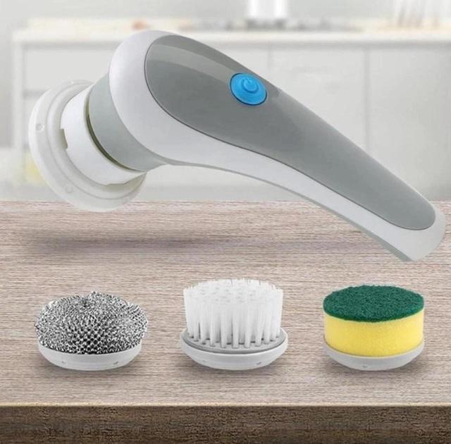 Щітка акумуляторна Electric Cleaning Brush для миття посуду з 3 насадками - фото 2