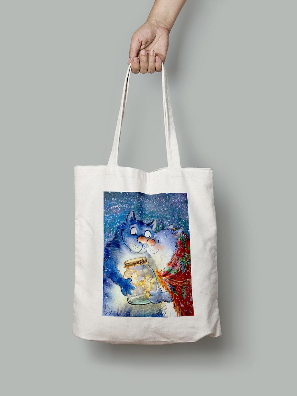 Эко-сумка Котофеи в банке шопер (rinaz_20172224027_Bag)