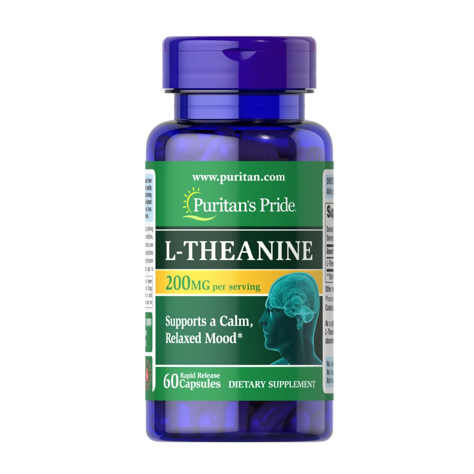 Аминокислота L-Theanine 200 mg 60 caps (100-76-3921702-20)