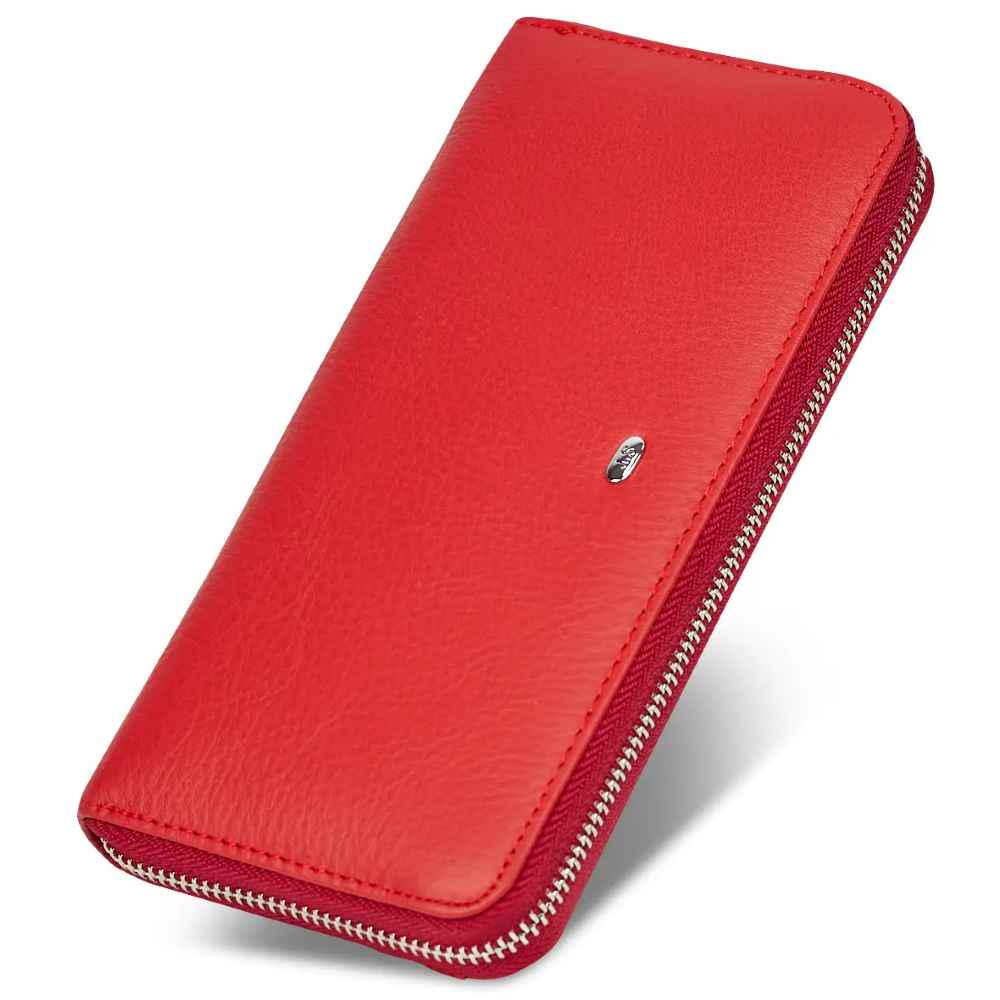 Кошелек женский из натуральной кожи ST Leather ST201 Красный