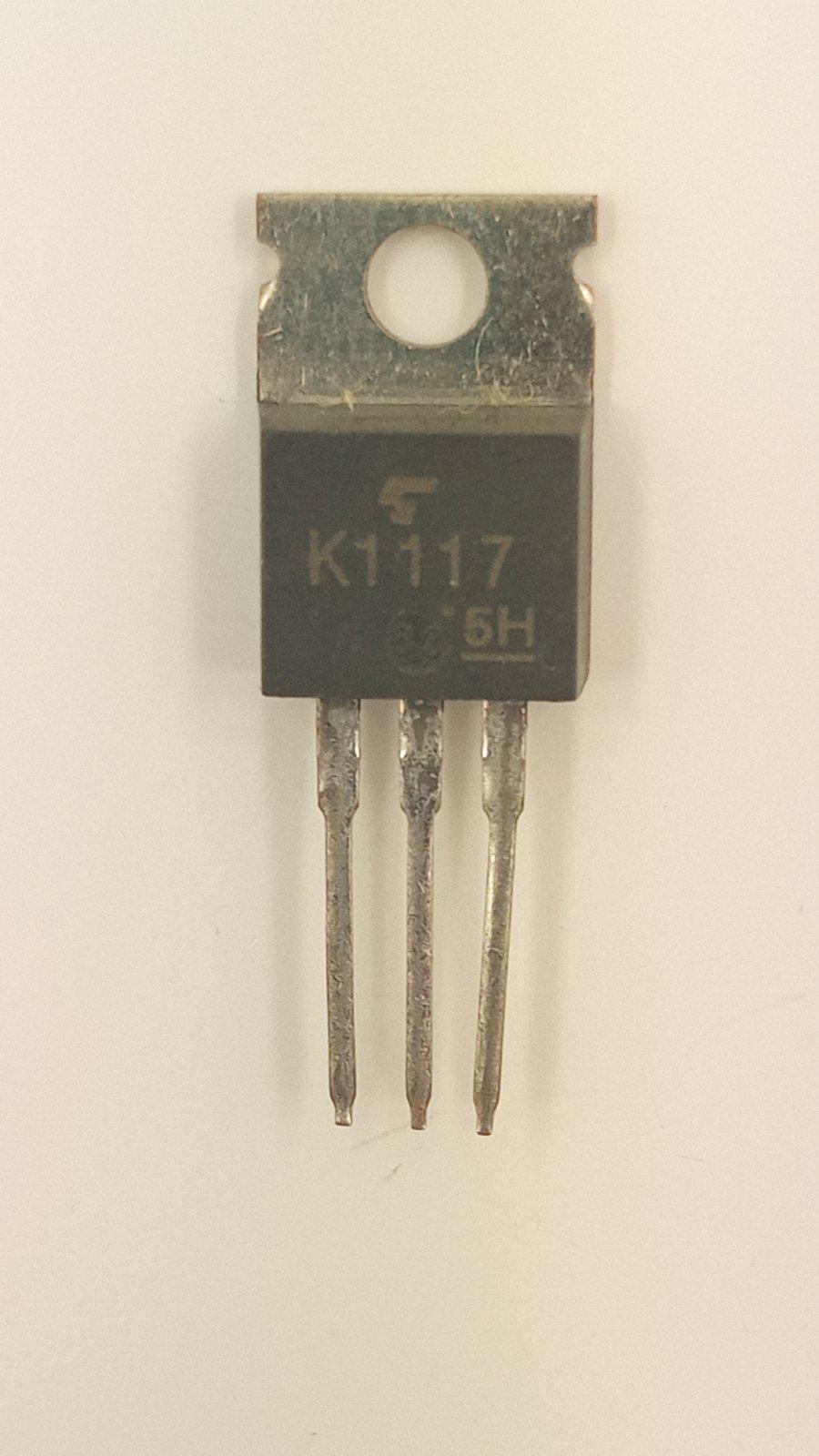 Транзистор 2SK1117 600V 6A 45W (02606)