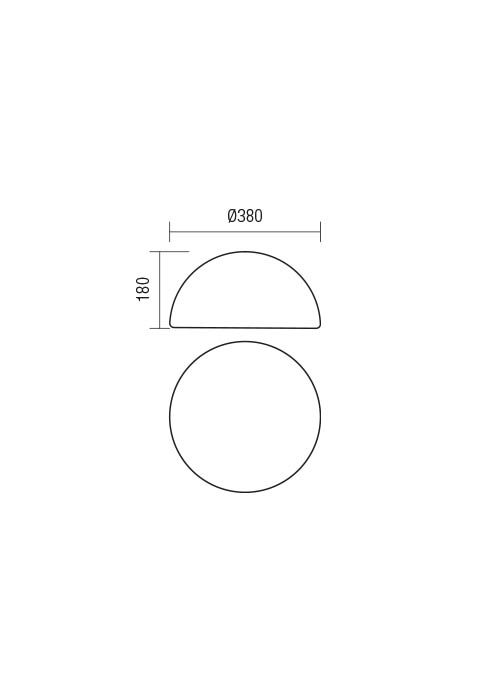 Світильник вуличний декоративний Redo Blob Cd 38Cm E27 1X Max23 W Ip65 Wh 5.1.1 (90167) - фото 2