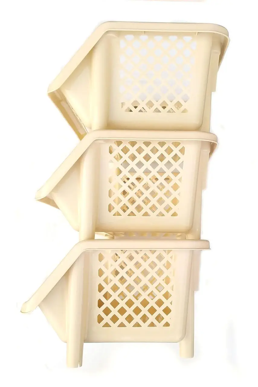 Этажерка универсальная ПолимерАгро на 3 секции Бежевый (2451-Б) - фото 4 Этажерка универсальная ПолимерАгро на 3 секции Бежевый (2451-Б) - фото 4