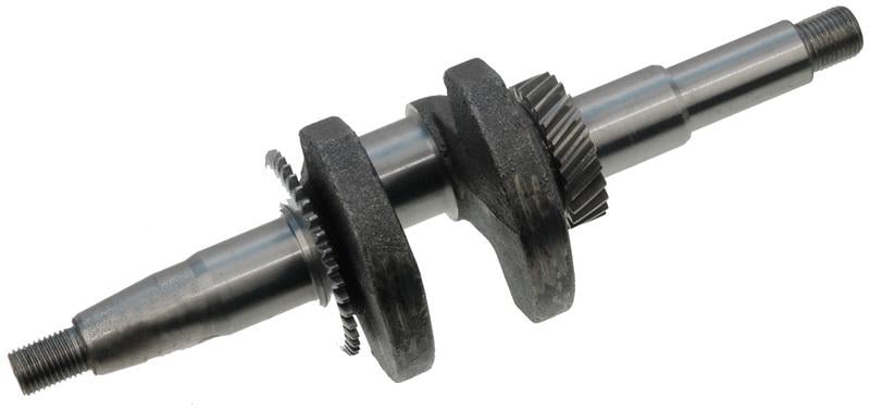 Коленвал мотопомпы 168F 5,5Hp c шестернями L257 посадки d25