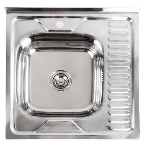 Мойка для кухни из нержавеющей стали Valeso полировка 6060 L 0,7/160 мм