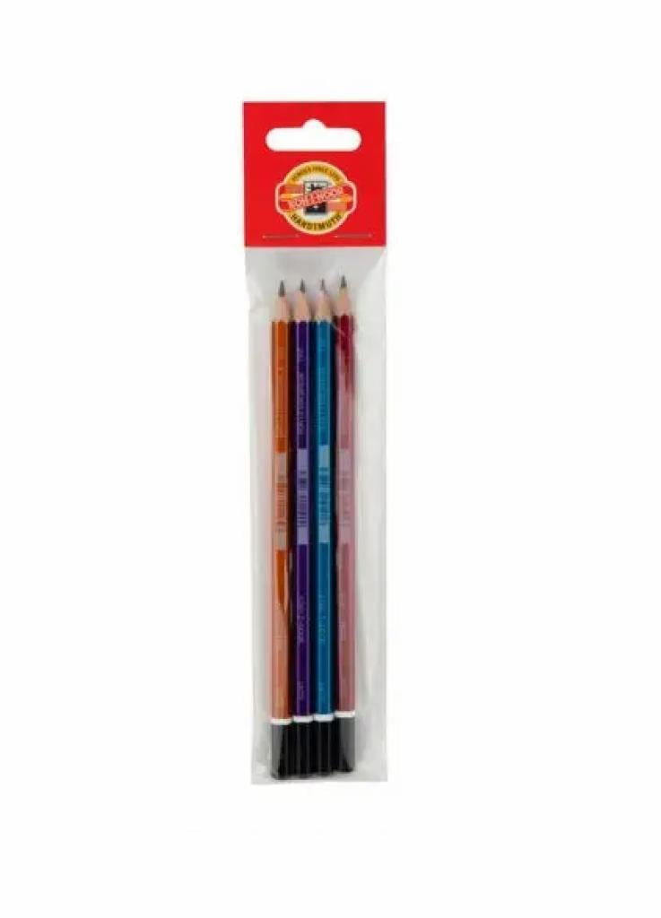 Карандаш графитный Scala.HB Koh-I-Noor 1672/4/P полибег 4 шт. (5890001340794)