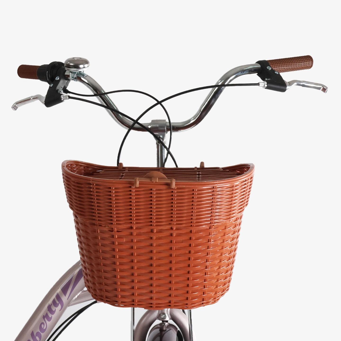 Велосипед городской Corso Liberty с корзиной и багажником рама 20"/28" Розовый - фото 4 Велосипед городской Corso Liberty с корзиной и багажником рама 20"/28" Розовый - фото 4