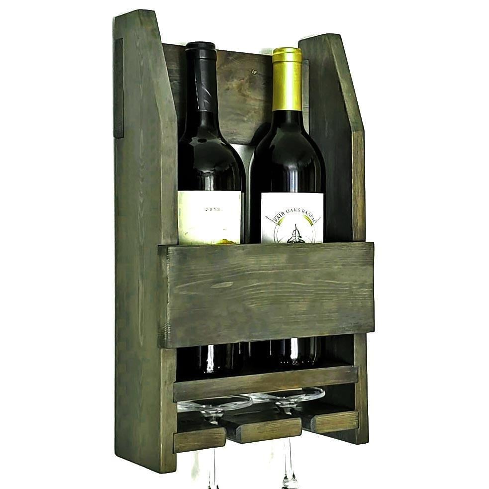 Полка для вина настенная из дерева Тайто Морион (ПНК-003011)