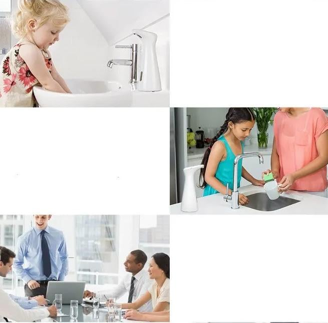 Диспенсер для жидкого мыла сенсорный/индуктивный 200 мл Белый (77591054) - фото 5 Диспенсер для жидкого мыла сенсорный/индуктивный 200 мл Белый (77591054) - фото 5