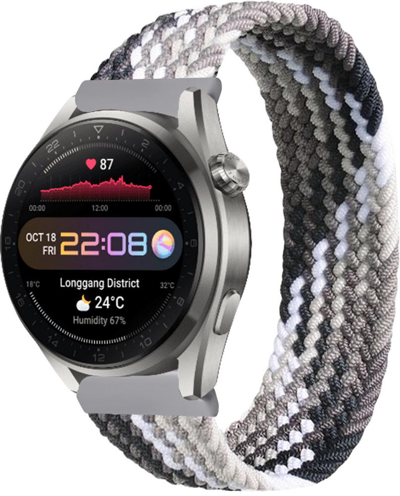 Ремешок Solo Loop Multi для Huawei Watch 3 Pro (145 мм) Black Silver (33667-03)