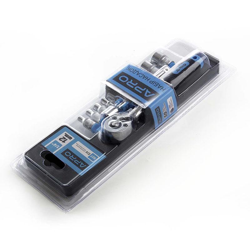 Комплект насадок APRO CrV ¼ 90Т 12 шт. (9288) - фото 4 Комплект насадок APRO CrV ¼ 90Т 12 шт. (9288) - фото 4