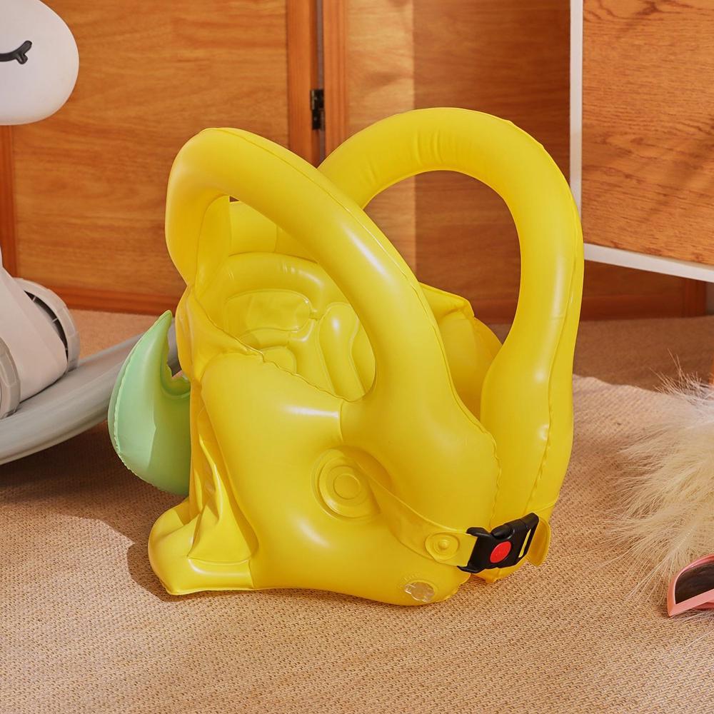 Жилет надувний для плавання для дітей динозавр Жовтий - фото 8