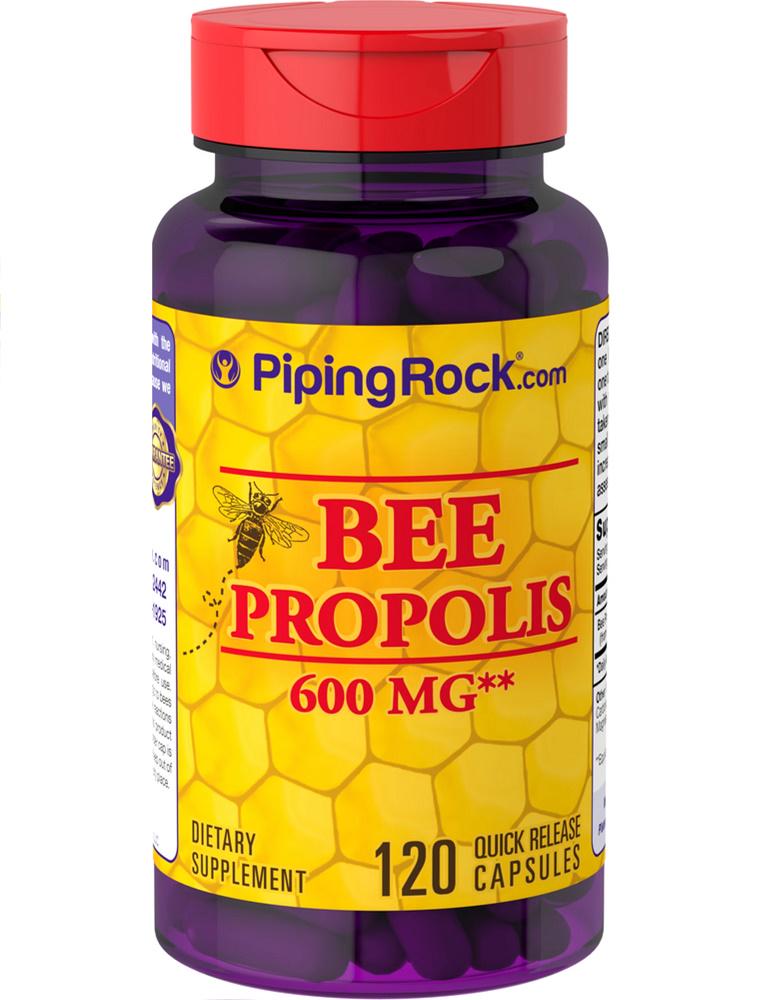 Натуральная добавка для иммунитета Piping Rock Bee Propolis 600 mg 120 Caps Натуральная добавка для иммунитета Piping Rock Bee Propolis 600 mg 120 Caps