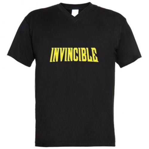 Футболка мужская с V-образным вырезом Invincible M Черный (19291881-2-210974-M)