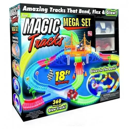 Гоночная трасса Magic Tracks светящаяся 360 деталей (1244)