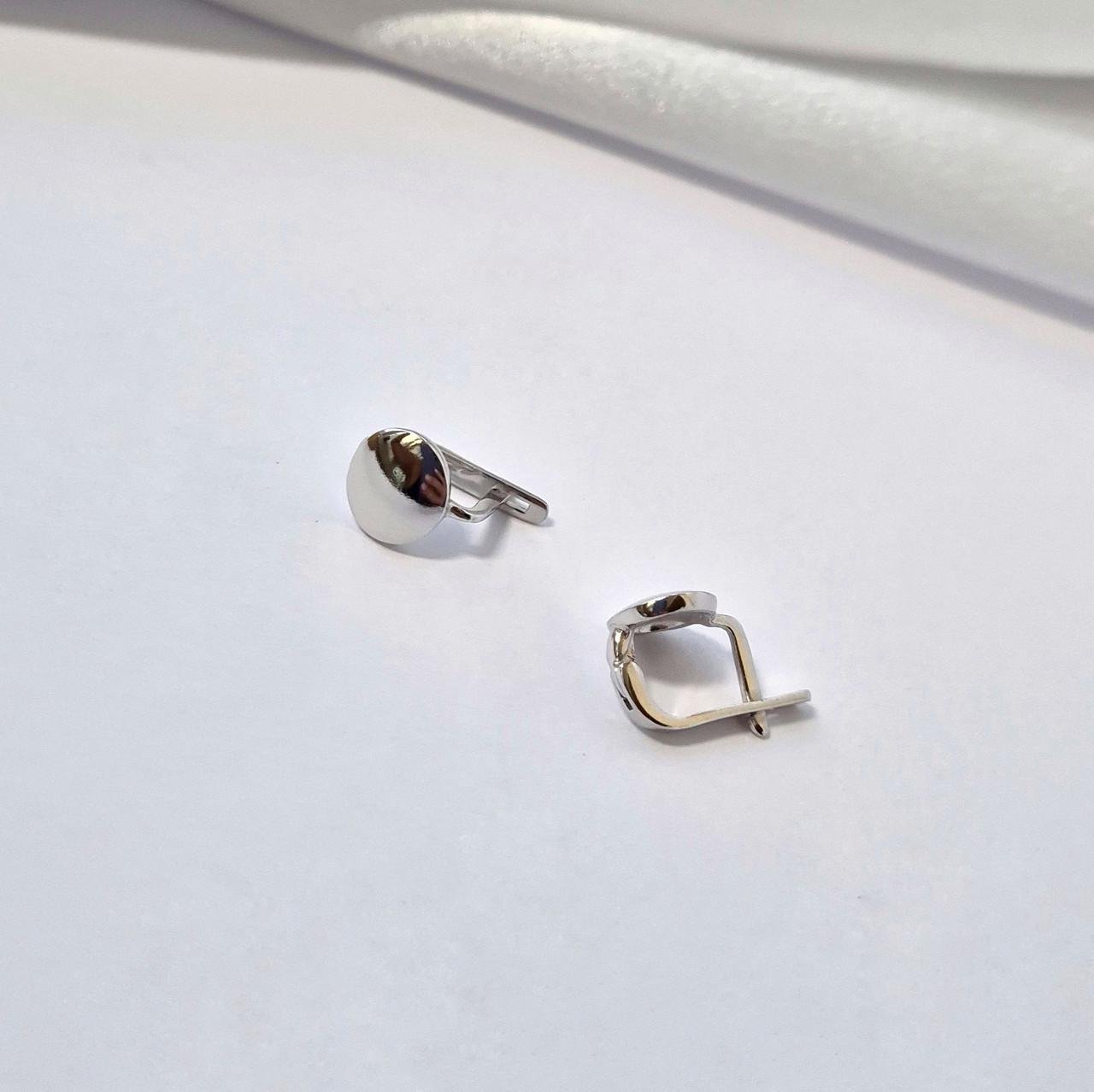 Серьги Монетки без камней серебро 925 пробы 2,70 г (51127р)