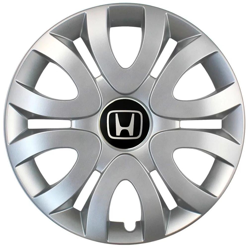 Колпаки SJS 330 с логотипом Honda R15 4 шт. Серебристый