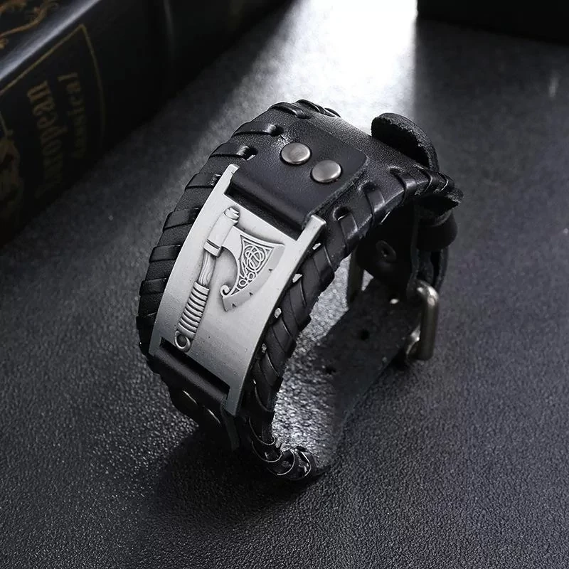 Браслет-талисман кожаный Боевой топор Тора (1934855431) - фото 2