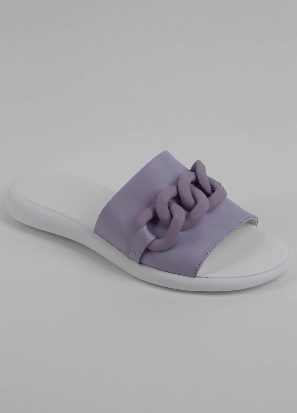 Шлепанцы женские кожаные Fashion 073 339714 р. 40 Фиолетовый