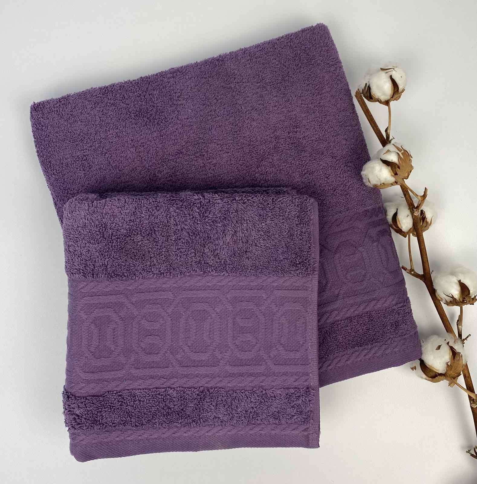Набор полотенец Cottonize 2 шт. cod 122 Фиолетовый (CN16326)