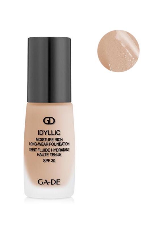 Тон крем Ga-De Idyllic Moisture Rich Long-Wear Hydrating Foundation стійкий 301 Natural Beige - фото 2