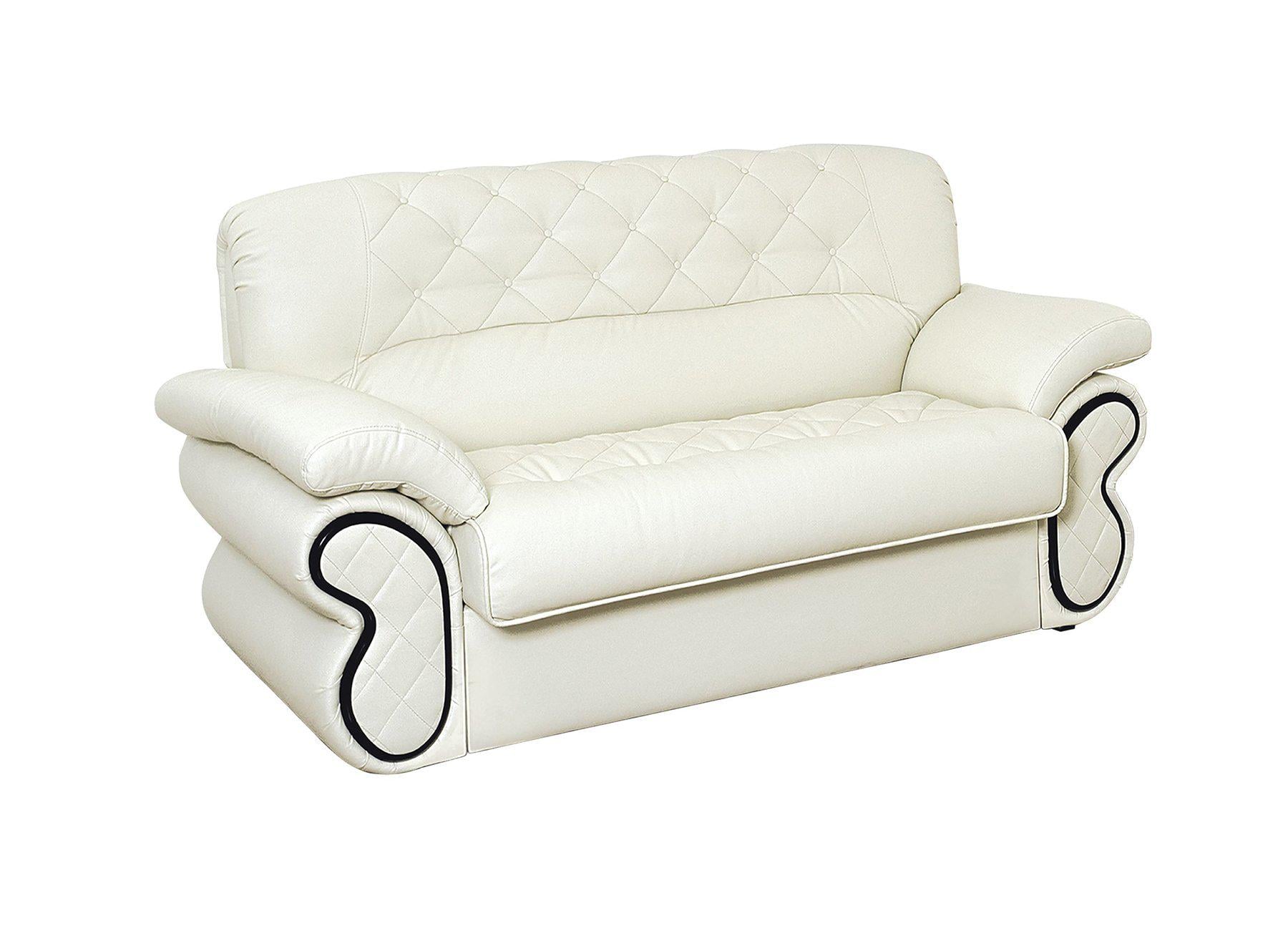 Диван двухместный Modern Оскар раскладной ортопедический ткань Белый