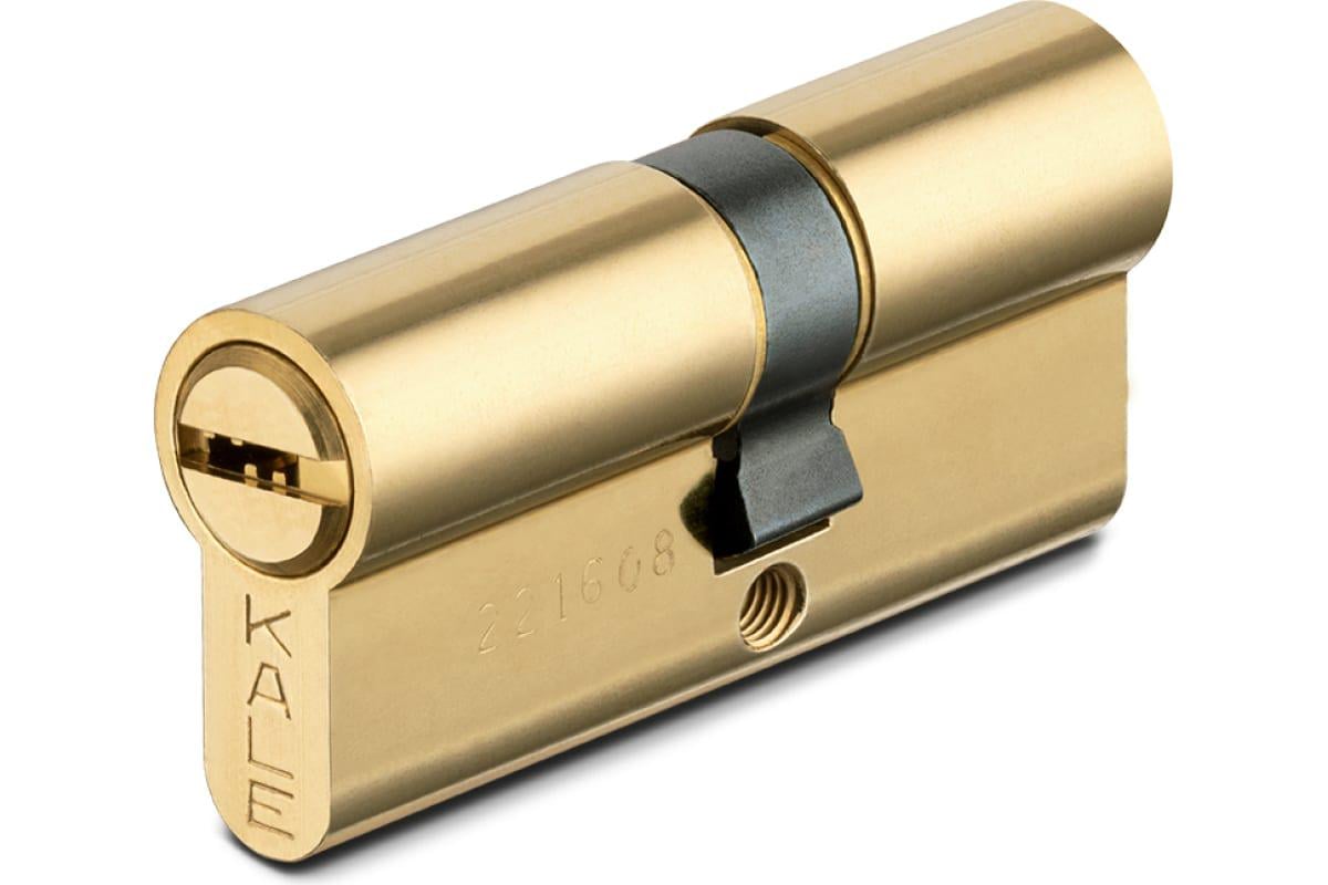 Цилиндр Kale 164 BNE 90 мм 5 ключей с покрытием Латунь