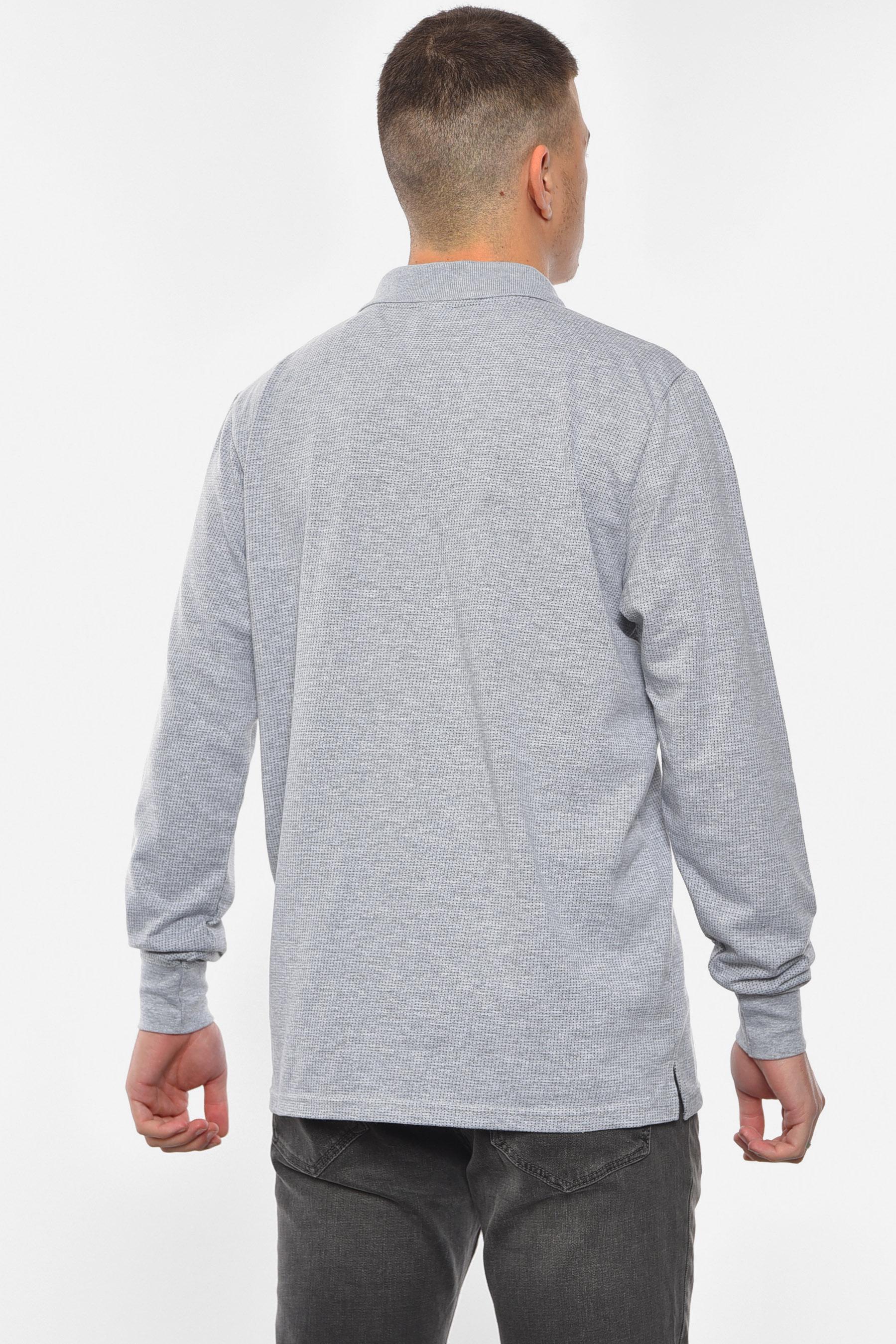 Кофта поло чоловіча напівбатальна 2XL Сірий (193069) - фото 3 Кофта поло чоловіча напівбатальна 2XL Сірий (193069) - фото 3