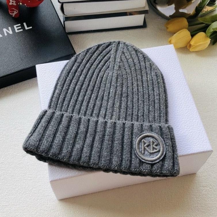 Шапка жіноча Ruslan Baginskiy Wool-blend beanie Сірий (0367)