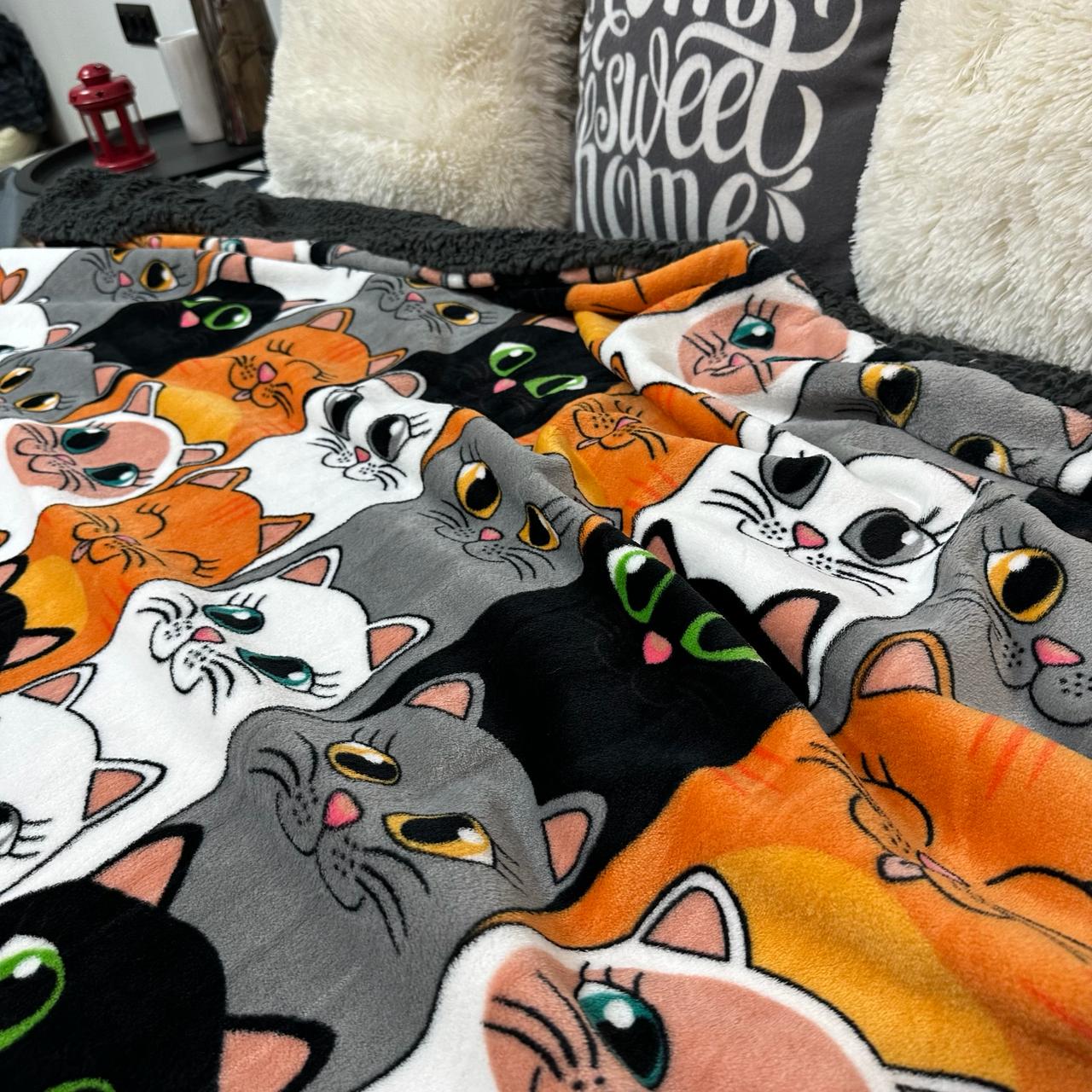 Плед-покрывало двустороннее с рисунком 150х210 см Серый (PL-1.5-6) - фото 10 Плед-покрывало двустороннее с рисунком 150х210 см Серый (PL-1.5-6) - фото 10