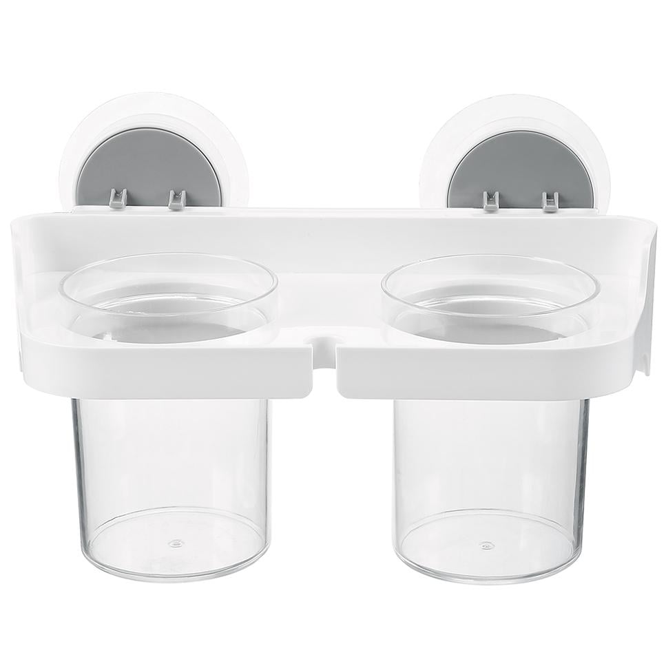 Стакан для зубних щіток подвійний MVM BP-1 подвійний Білий (211081)