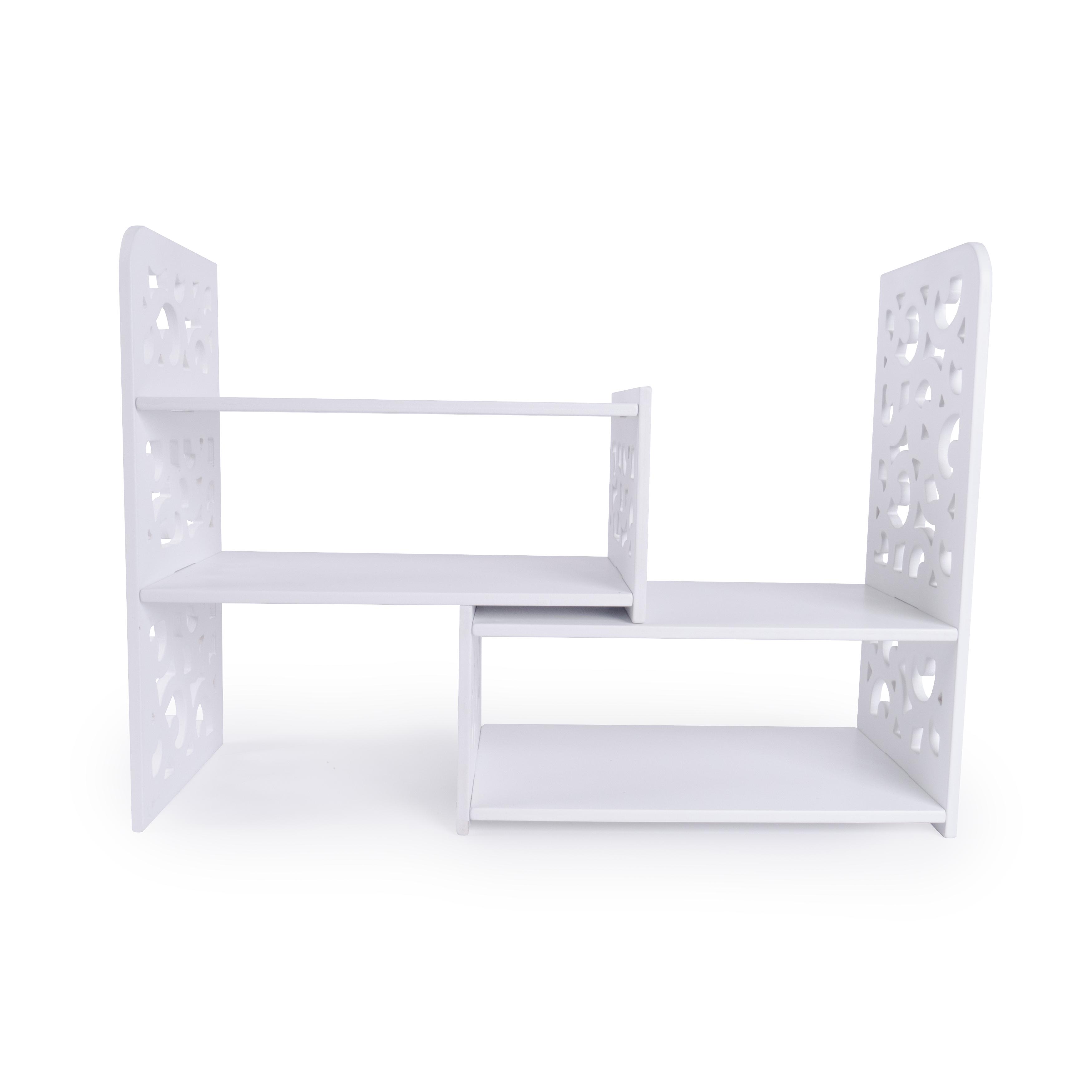 Полочка-органайзер AMIRI HOME трансформер 62,8x19,5x38,5 см Белый (VG2003)