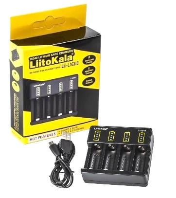 Зарядний пристрій LiitoKala Lii-L16340 для акумуляторів формату 16340 CR123A 4 слота (5526841596) Зарядний пристрій LiitoKala Lii-L16340 для акумуляторів формату 16340 CR123A 4 слота (5526841596)