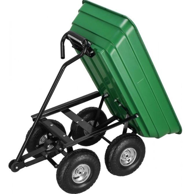 Тележка садовая тележка Siker TC2145 4-колесный 55 л 200 кг Зеленый (2745863536) - фото 4 Тележка садовая тележка Siker TC2145 4-колесный 55 л 200 кг Зеленый (2745863536) - фото 4