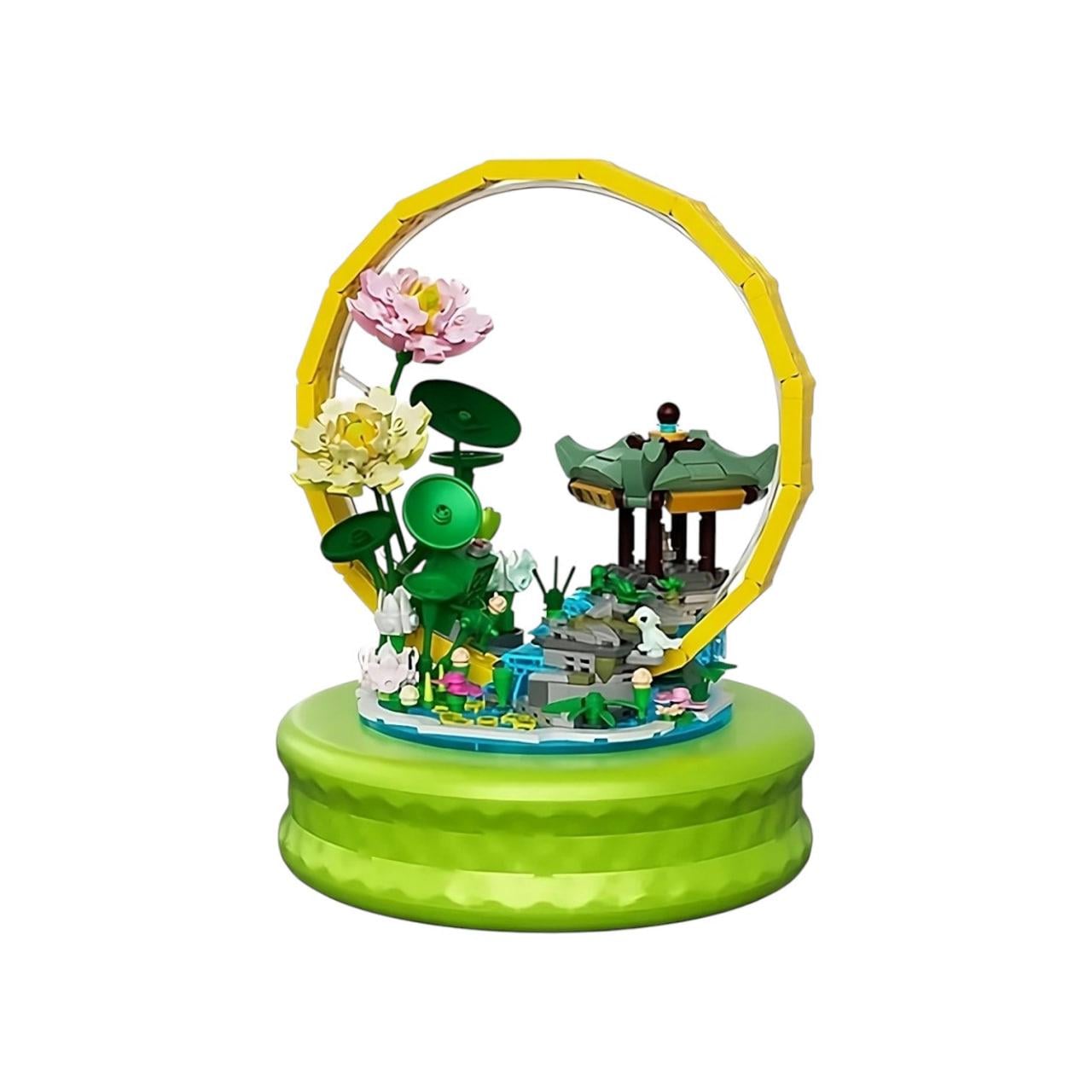 Конструктор "Lotus pond moonlight" 623004 со звуком/подсветкой и заводным механизмом Конструктор "Lotus pond moonlight" 623004 со звуком/подсветкой и заводным механизмом