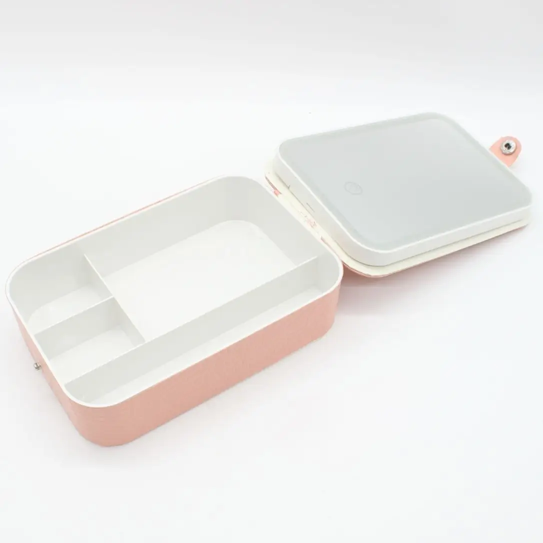 Косметичка органайзер дорожня з дзеркалом і підсвічуванням 21х14x5 см Рожевий (23457704101) - фото 9 Косметичка органайзер дорожня з дзеркалом і підсвічуванням 21х14x5 см Рожевий (23457704101) - фото 9